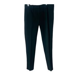 A.L.C Wool Blend Green Dress Pants with Tuxedo Stripe Down Leg Sz 4